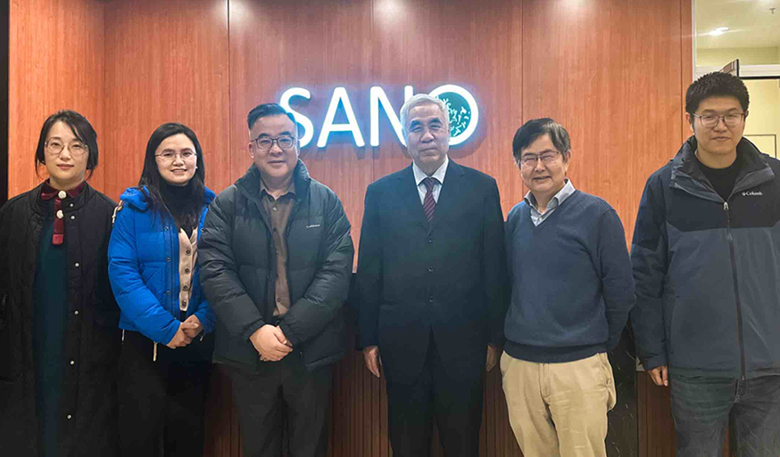 中国癌症基金会前理事长赵平教授莅临SANO交流指导